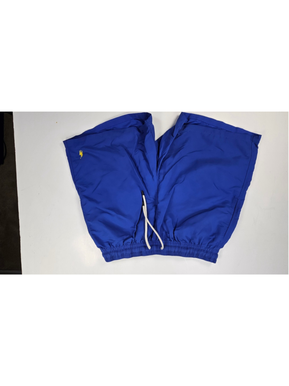 Polo Ralph Lauren Swim Trunks Mens M Blue Yellow Pony Mesh Lined Shorts